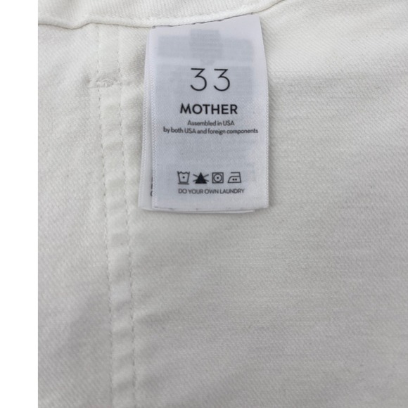 MOTHER Patch Pocket‎ Private Ankle Fray Jeans in Fairest of Them All Size 33 - Picture 8 of 11